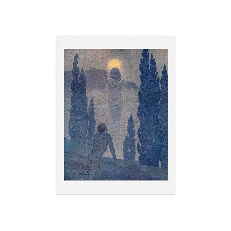 "As I see my soul reflected in Nature" (Margaret C. Cook, Leaves of Grass, 1913) Art Print