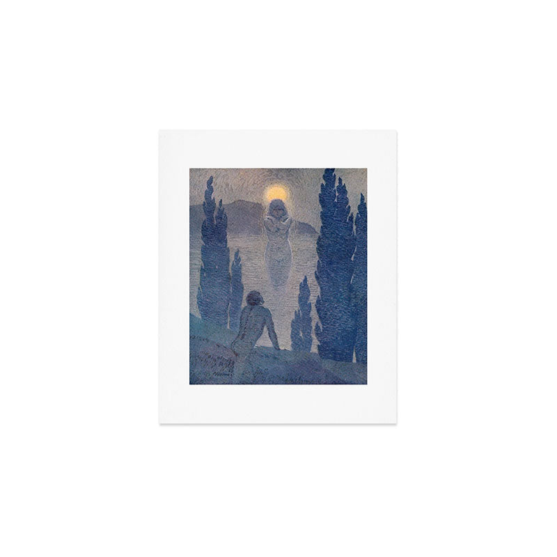 "As I see my soul reflected in Nature" (Margaret C. Cook, Leaves of Grass, 1913) Art Print