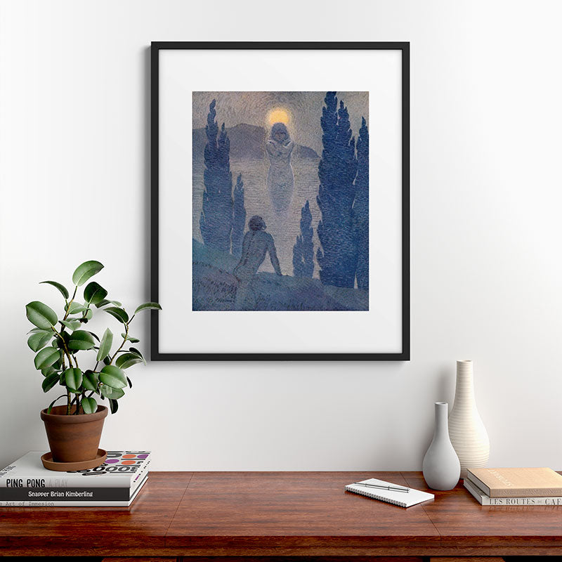 "As I see my soul reflected in Nature" (Margaret C. Cook, Leaves of Grass, 1913) Framed Art Print