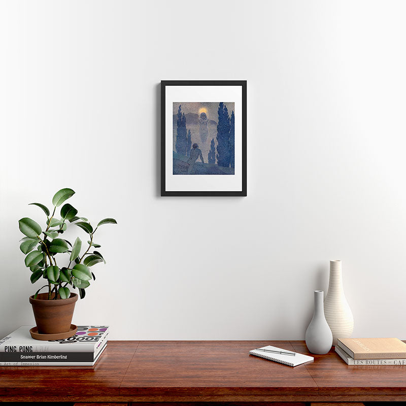"As I see my soul reflected in Nature" (Margaret C. Cook, Leaves of Grass, 1913) Framed Art Print