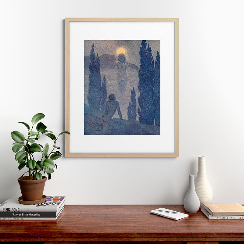 "As I see my soul reflected in Nature" (Margaret C. Cook, Leaves of Grass, 1913) Framed Art Print
