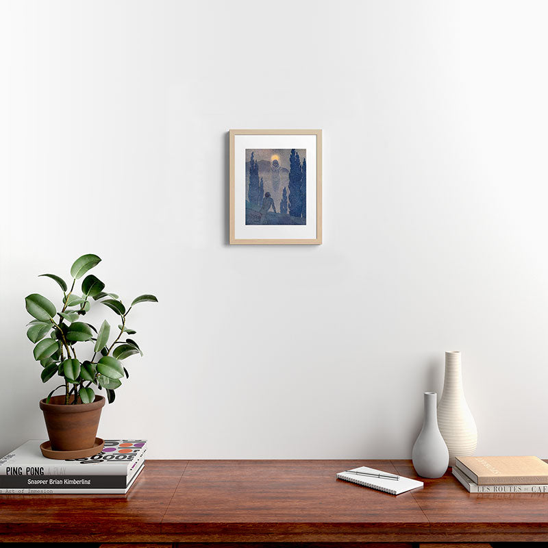 "As I see my soul reflected in Nature" (Margaret C. Cook, Leaves of Grass, 1913) Framed Art Print