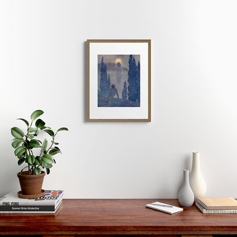 "As I see my soul reflected in Nature" (Margaret C. Cook, Leaves of Grass, 1913) Framed Art Print