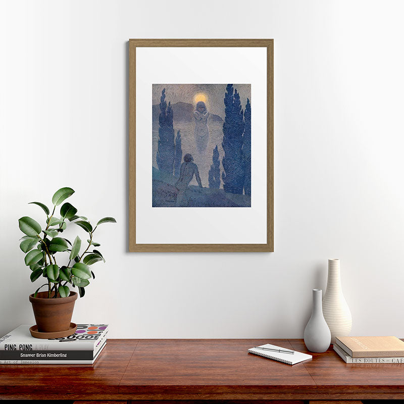 "As I see my soul reflected in Nature" (Margaret C. Cook, Leaves of Grass, 1913) Framed Art Print