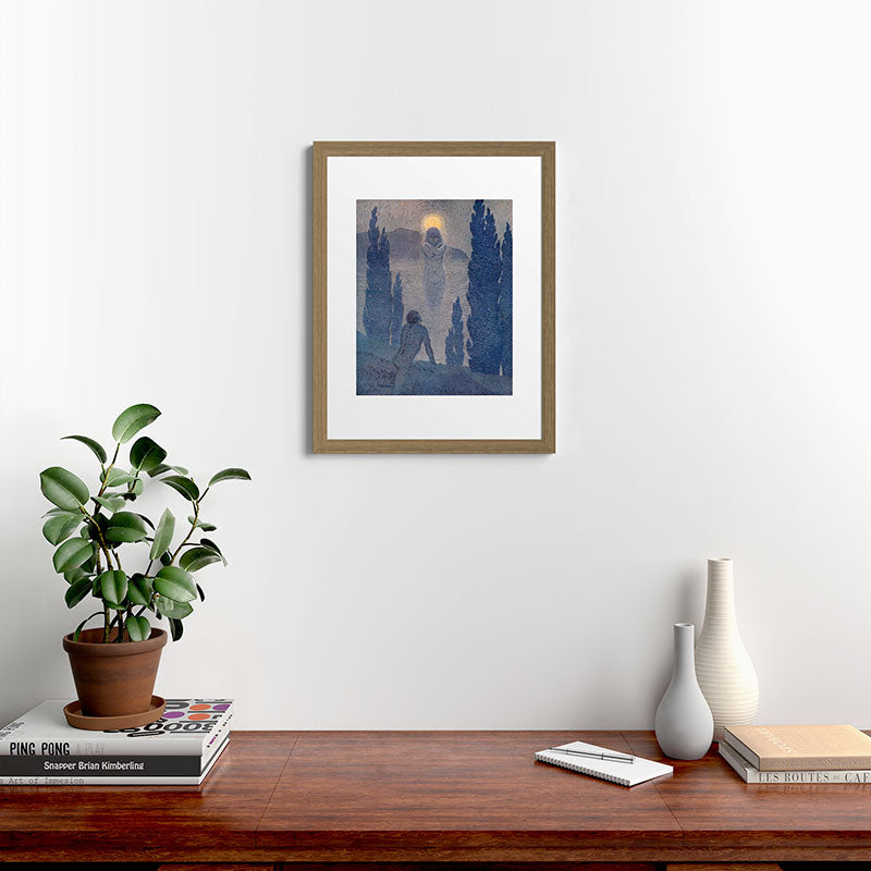 "As I see my soul reflected in Nature" (Margaret C. Cook, Leaves of Grass, 1913) Framed Art Print