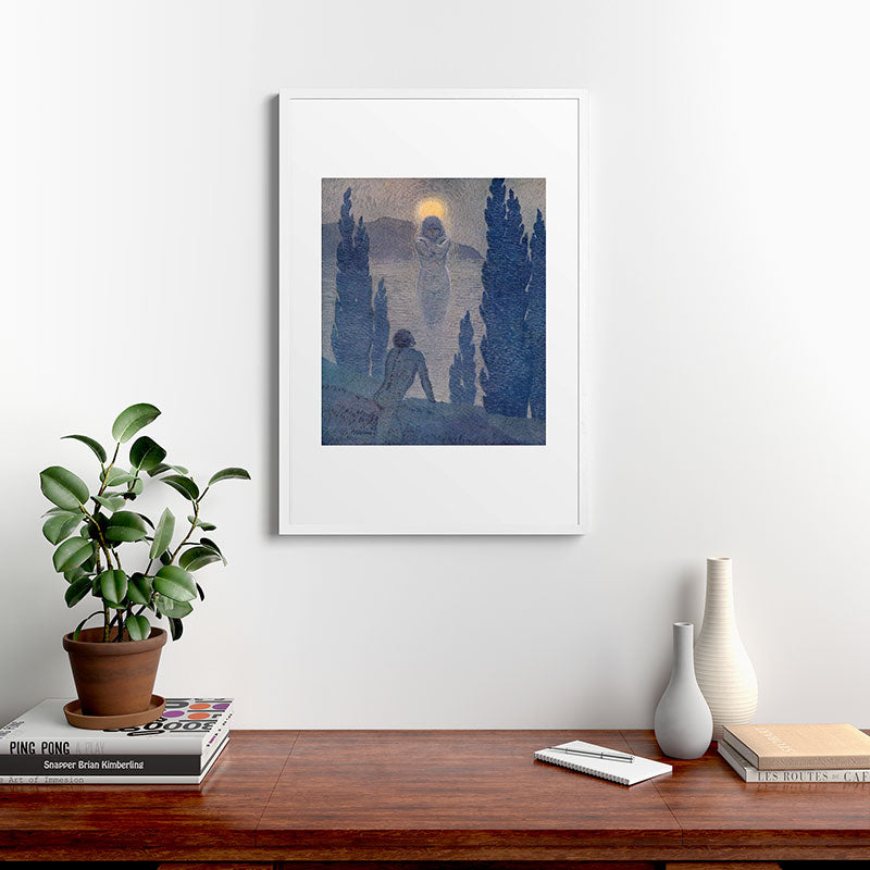 "As I see my soul reflected in Nature" (Margaret C. Cook, Leaves of Grass, 1913) Framed Art Print