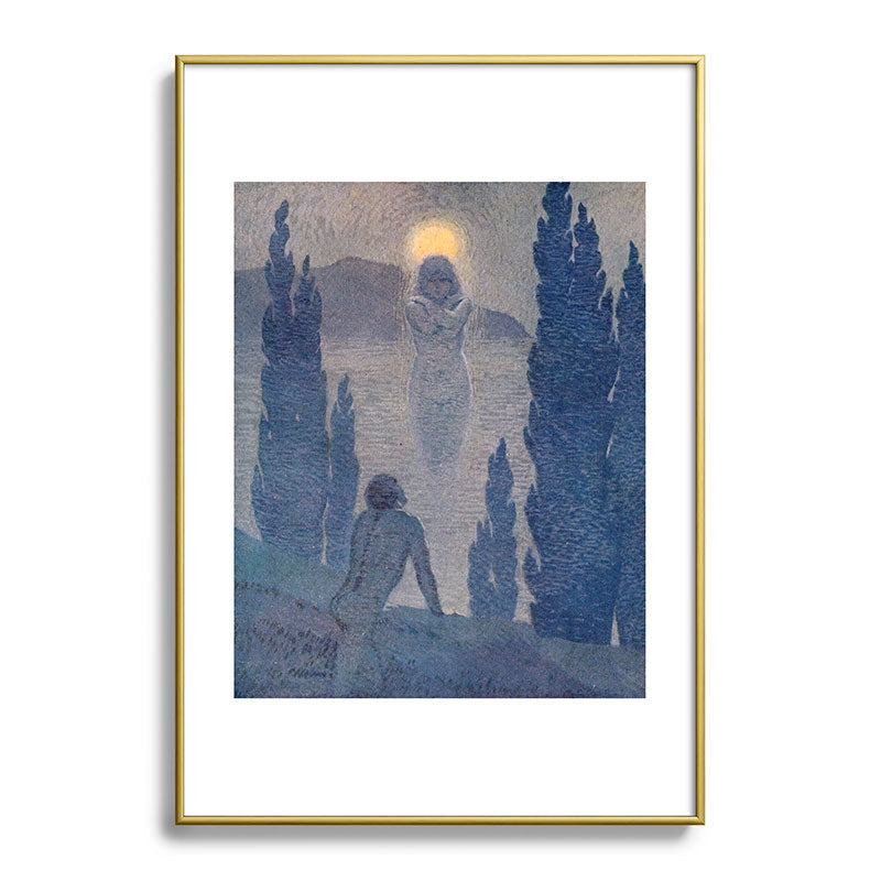 "As I see my soul reflected in Nature" (Margaret C. Cook, Leaves of Grass, 1913) Framed Art Print