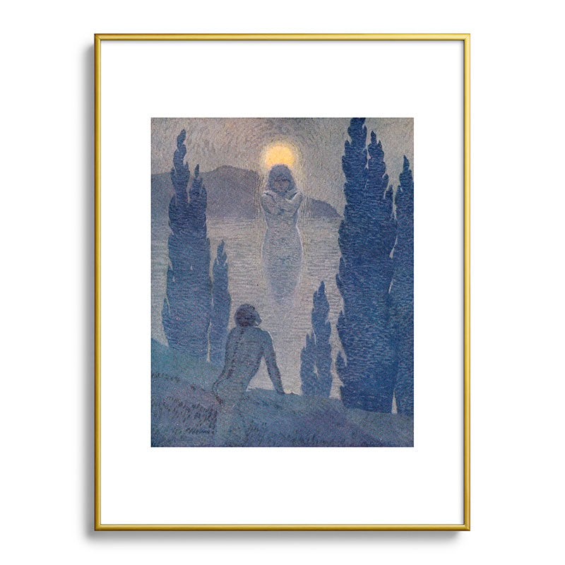 "As I see my soul reflected in Nature" (Margaret C. Cook, Leaves of Grass, 1913) Framed Art Print