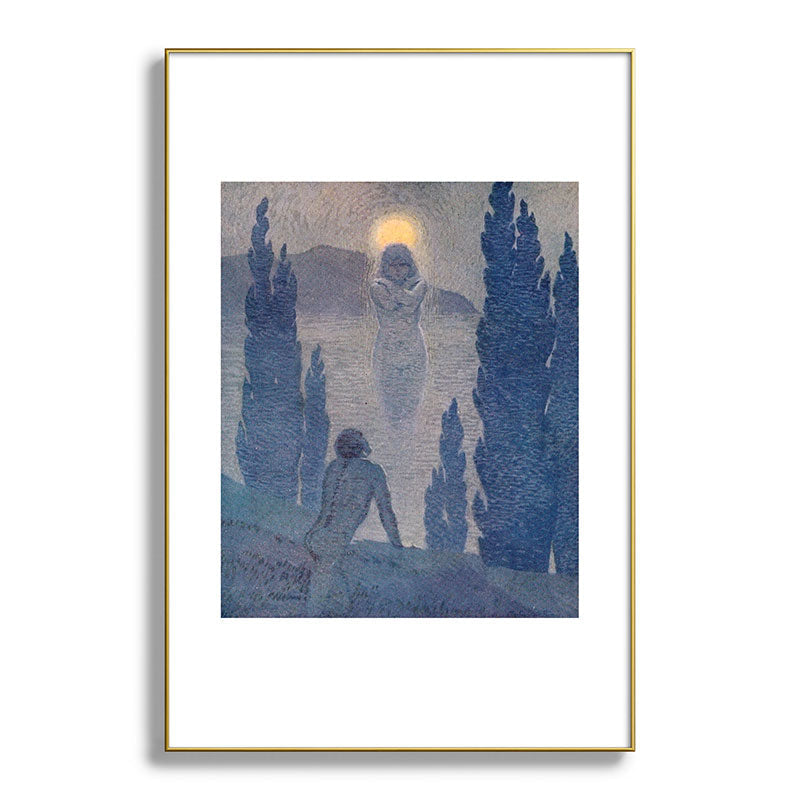 "As I see my soul reflected in Nature" (Margaret C. Cook, Leaves of Grass, 1913) Framed Art Print
