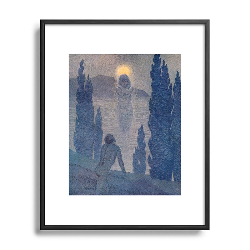 "As I see my soul reflected in Nature" (Margaret C. Cook, Leaves of Grass, 1913) Framed Art Print