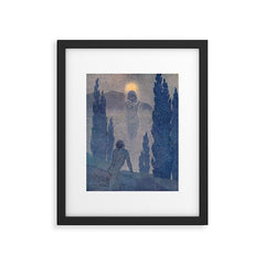 "As I see my soul reflected in Nature" (Margaret C. Cook, Leaves of Grass, 1913) Framed Art Print