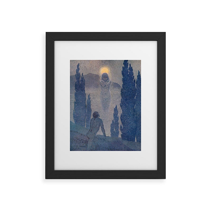 "As I see my soul reflected in Nature" (Margaret C. Cook, Leaves of Grass, 1913) Framed Art Print