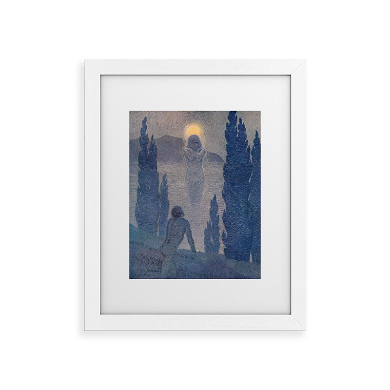 "As I see my soul reflected in Nature" (Margaret C. Cook, Leaves of Grass, 1913) Framed Art Print
