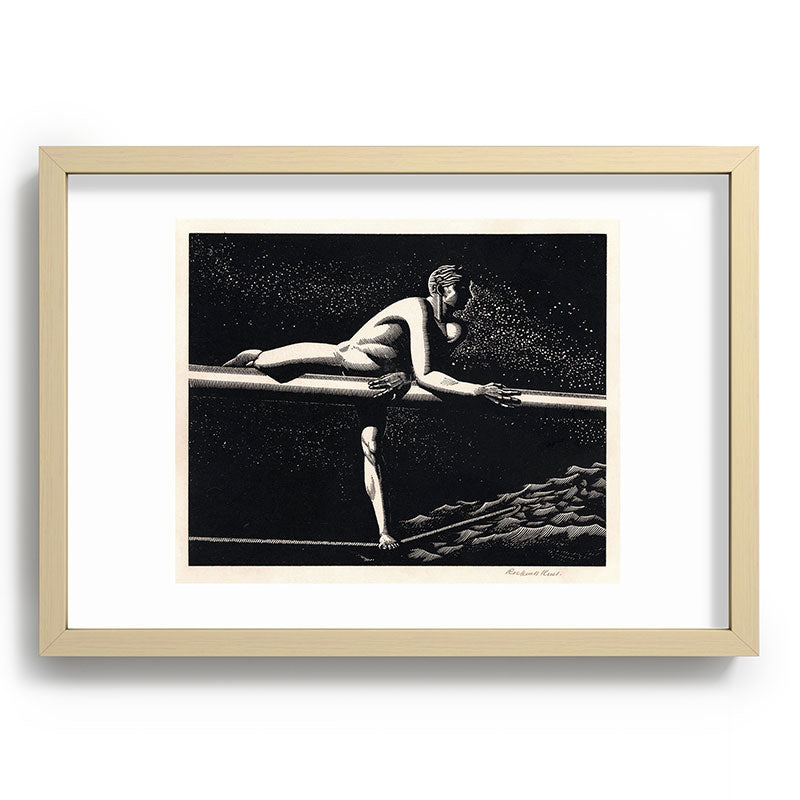 "Bowspirit" by Rockwell Kent (1930) Framed Art Print