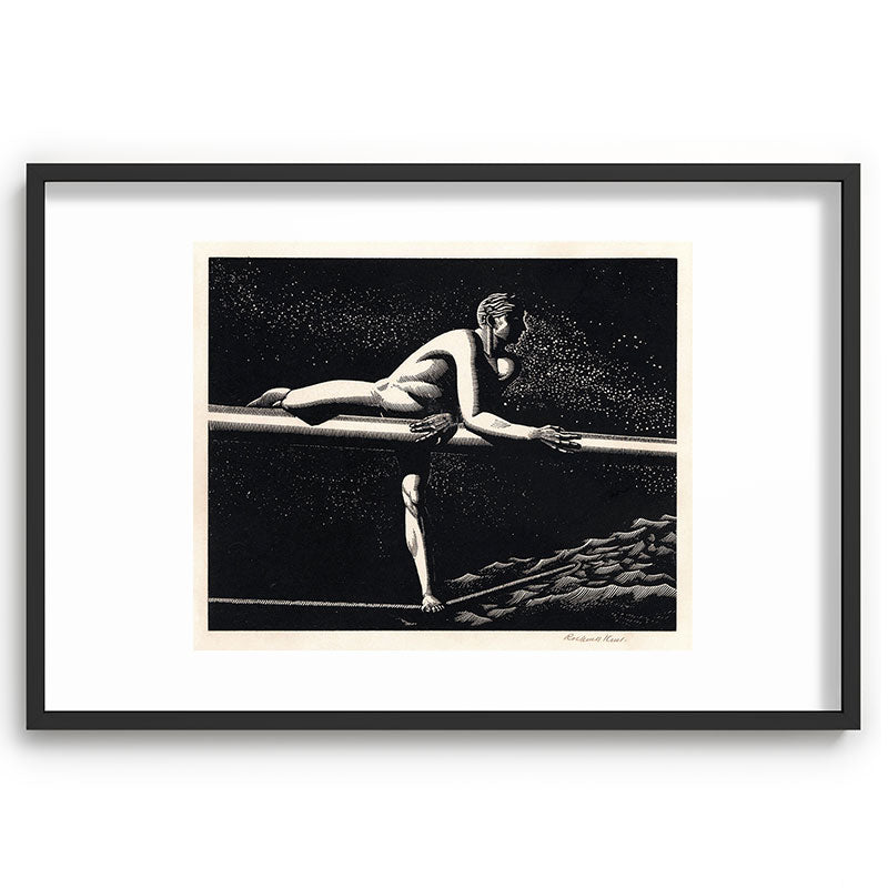 "Bowspirit" by Rockwell Kent (1930) Framed Art Print