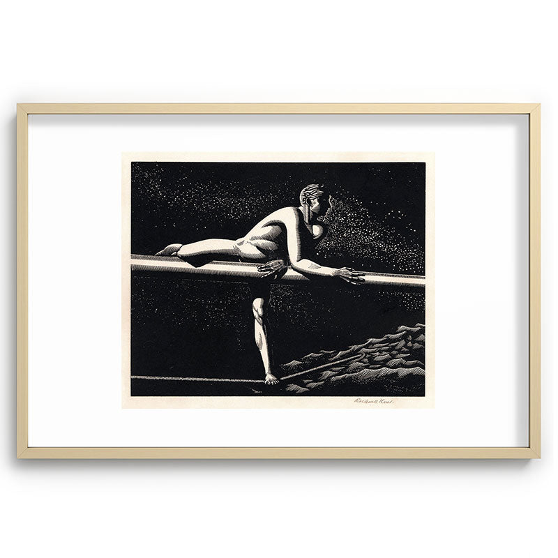 "Bowspirit" by Rockwell Kent (1930) Framed Art Print