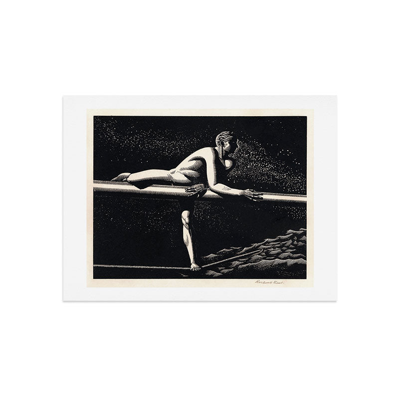 "Bowspirit" by Rockwell Kent (1930) Art Print
