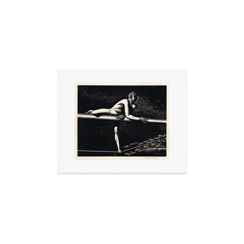 "Bowspirit" by Rockwell Kent (1930) Art Print