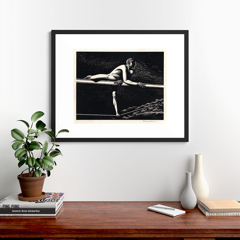 "Bowspirit" by Rockwell Kent (1930) Framed Art Print