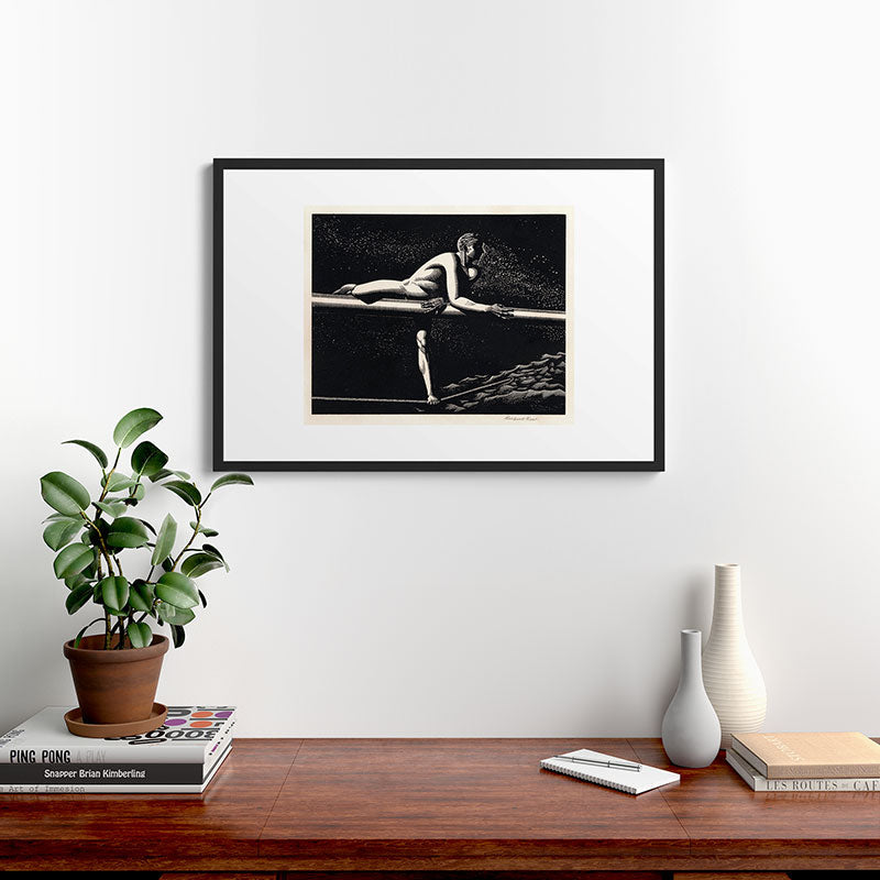 "Bowspirit" by Rockwell Kent (1930) Framed Art Print