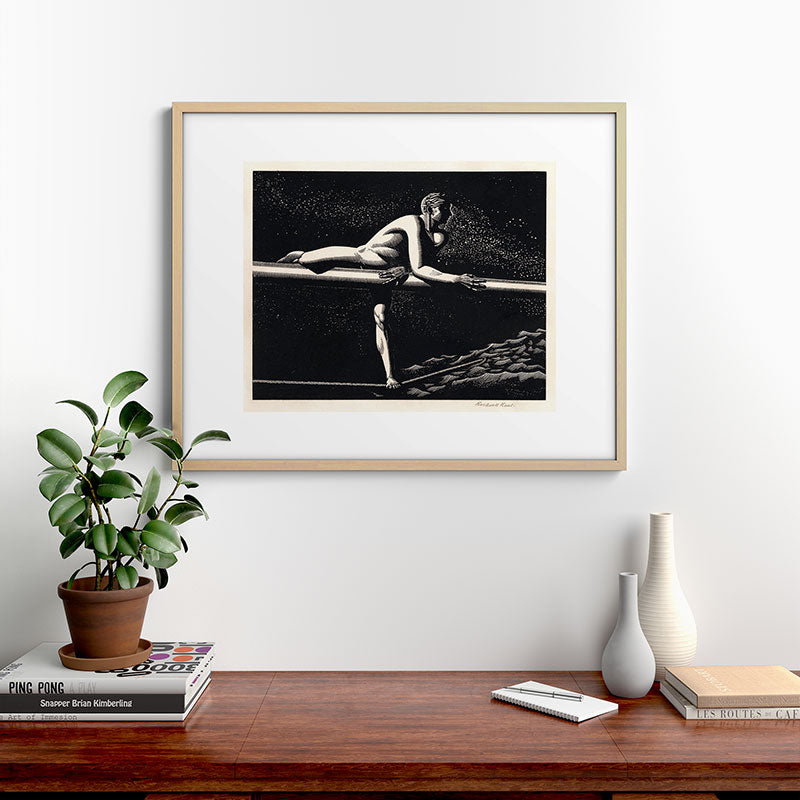 "Bowspirit" by Rockwell Kent (1930) Framed Art Print