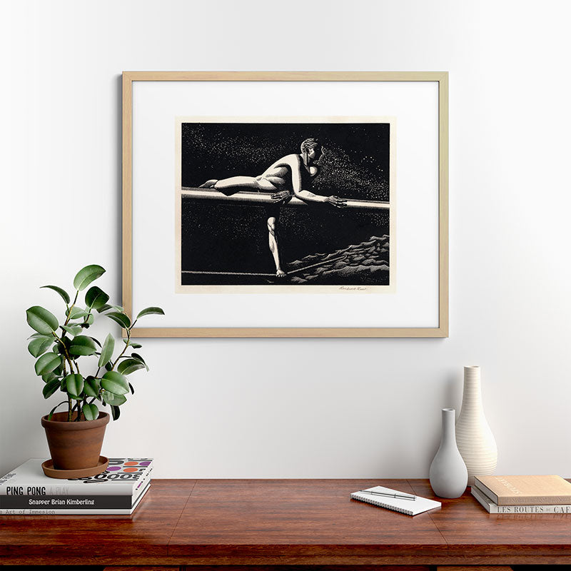 "Bowspirit" by Rockwell Kent (1930) Framed Art Print