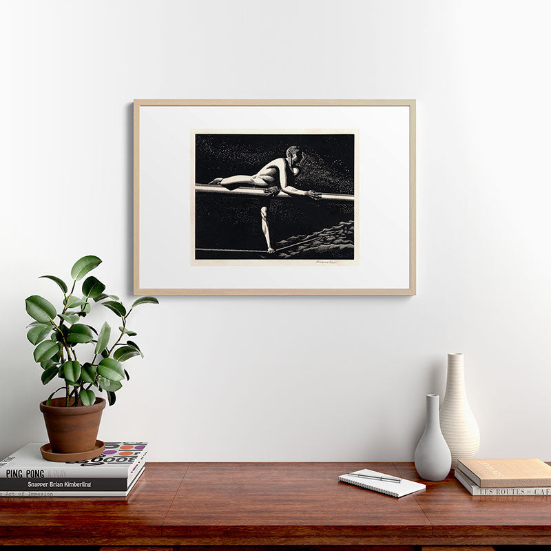 "Bowspirit" by Rockwell Kent (1930) Framed Art Print