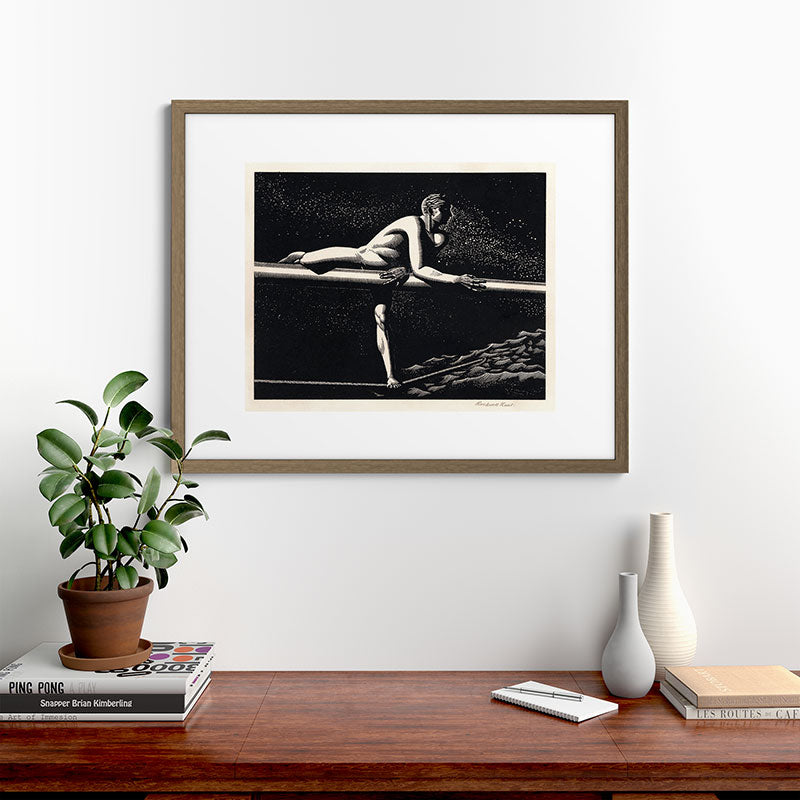 "Bowspirit" by Rockwell Kent (1930) Framed Art Print
