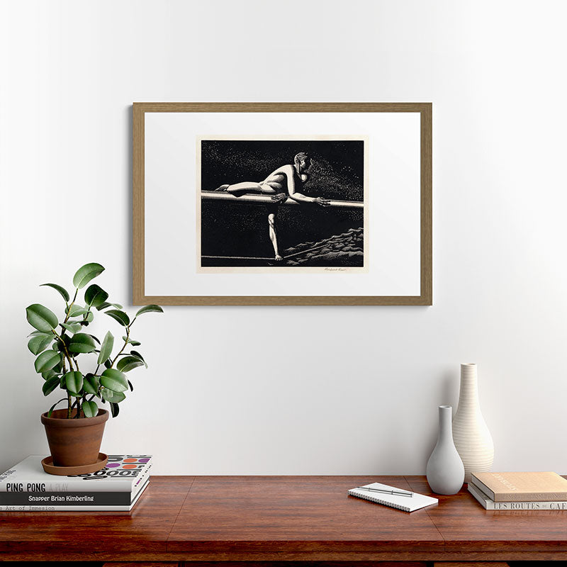 "Bowspirit" by Rockwell Kent (1930) Framed Art Print