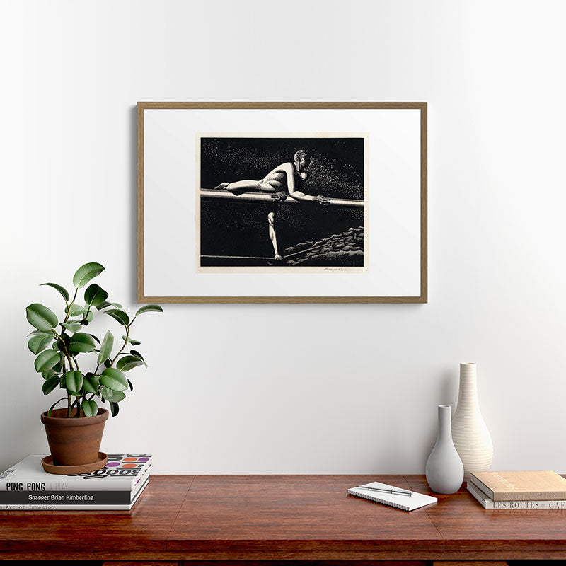 "Bowspirit" by Rockwell Kent (1930) Framed Art Print