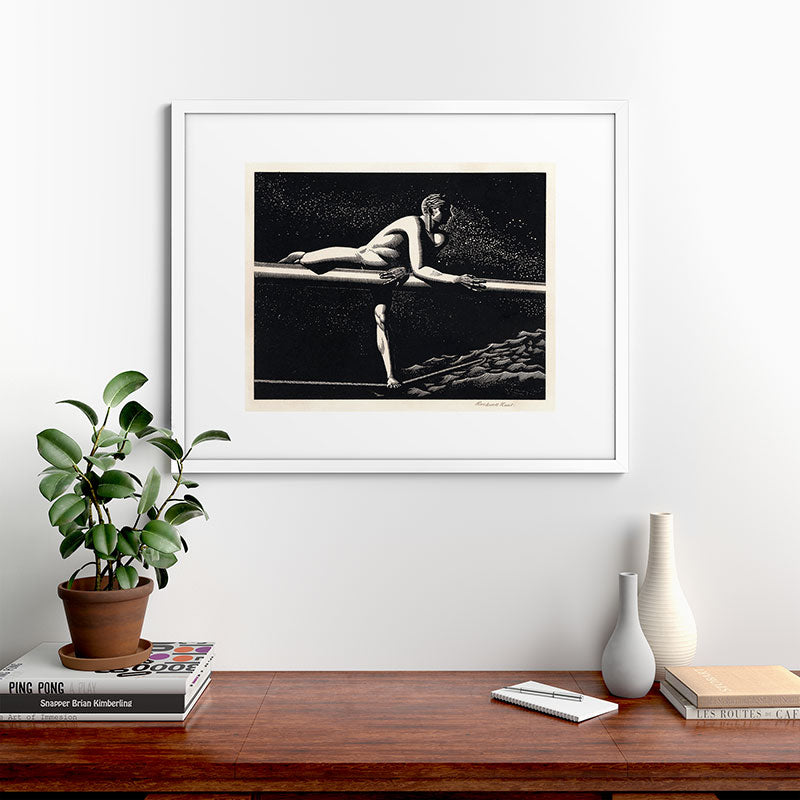 "Bowspirit" by Rockwell Kent (1930) Framed Art Print