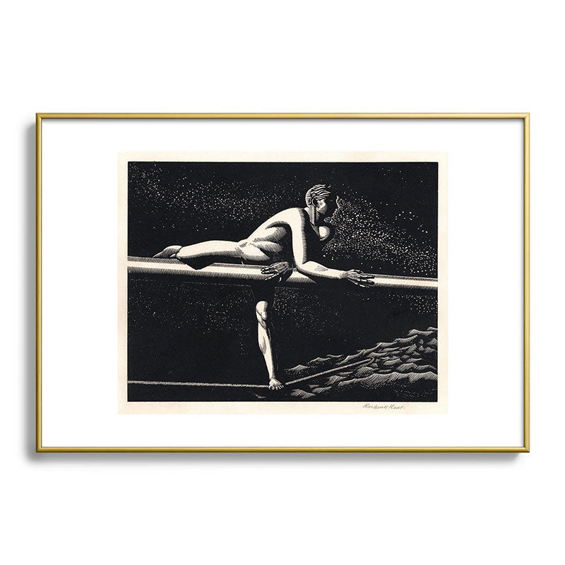 "Bowspirit" by Rockwell Kent (1930) Framed Art Print