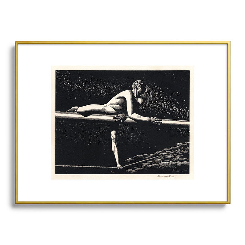 "Bowspirit" by Rockwell Kent (1930) Framed Art Print