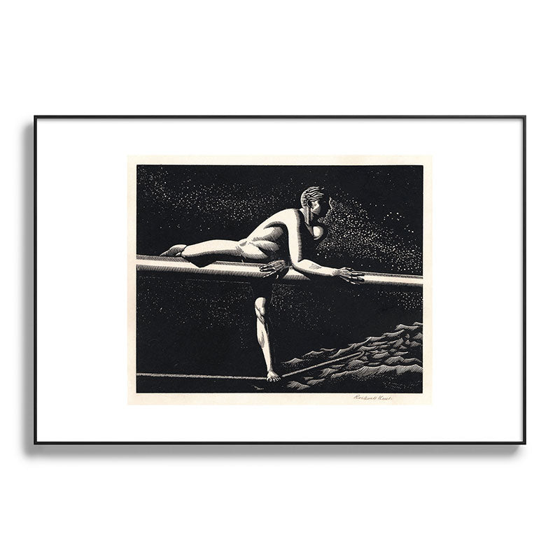 "Bowspirit" by Rockwell Kent (1930) Framed Art Print