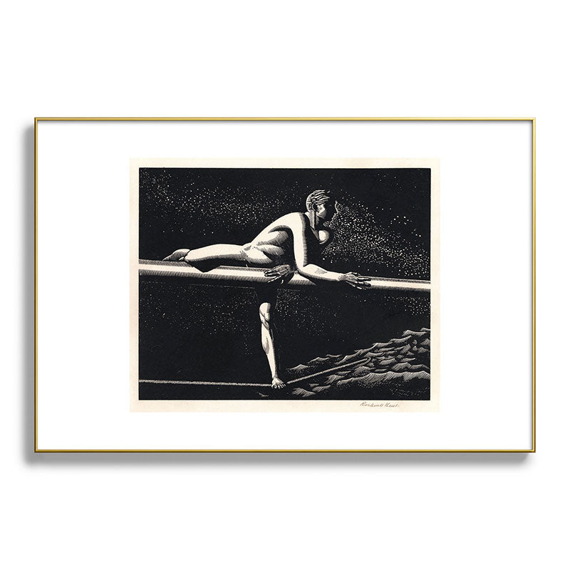 "Bowspirit" by Rockwell Kent (1930) Framed Art Print