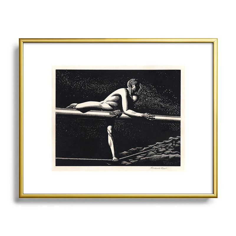 "Bowspirit" by Rockwell Kent (1930) Framed Art Print