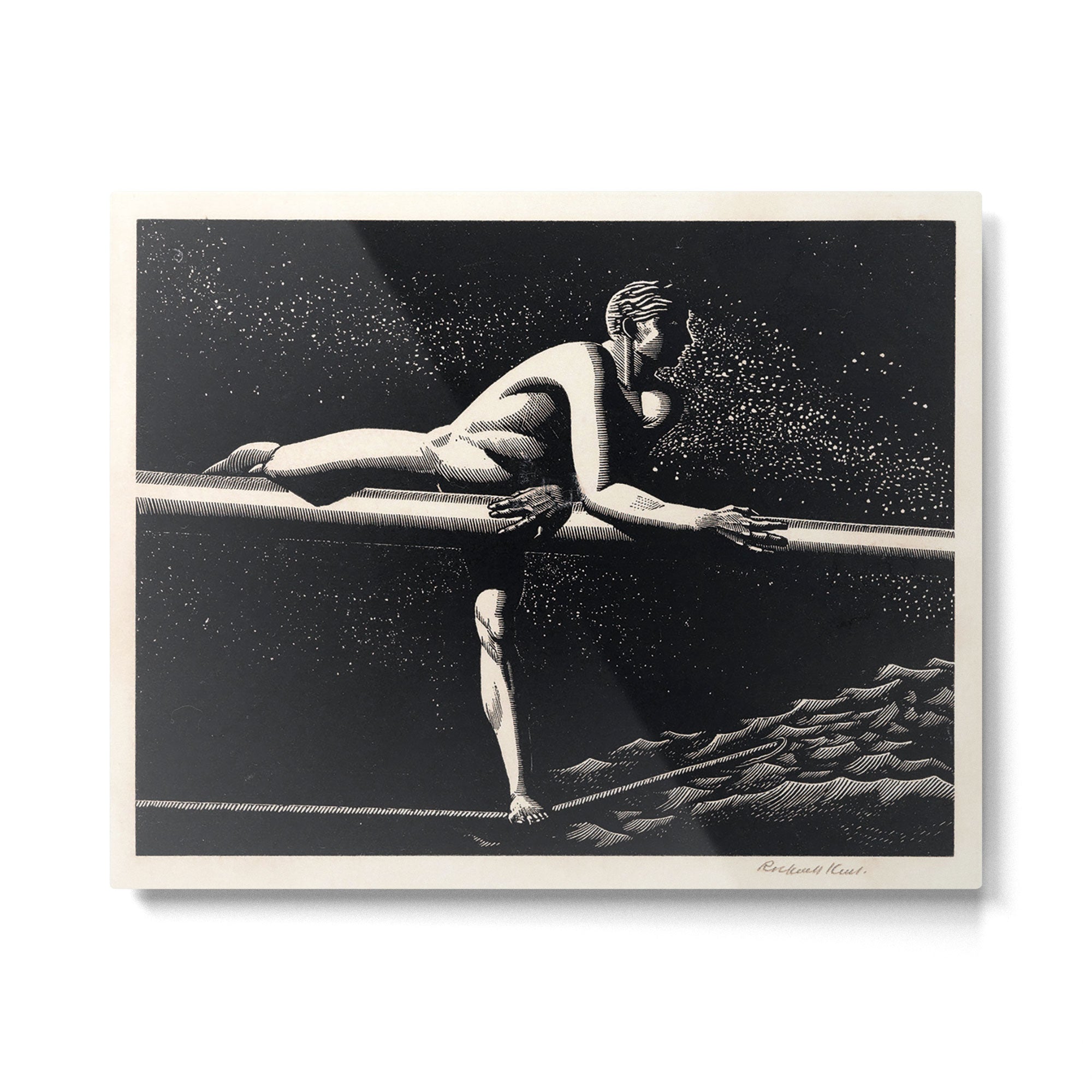 "Bowspirit" by Rockwell Kent (1930) Metal Print