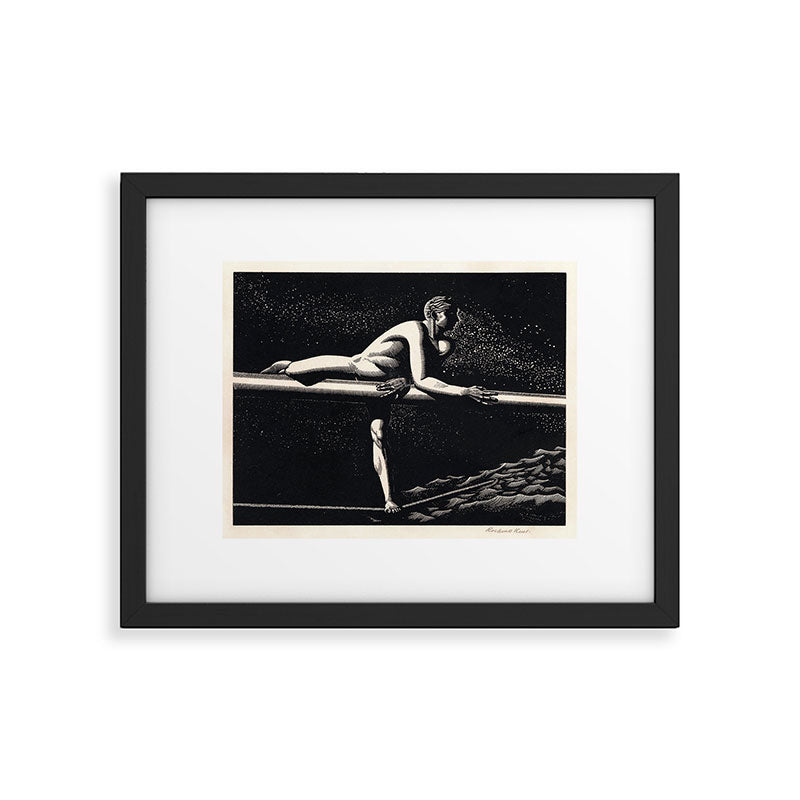 "Bowspirit" by Rockwell Kent (1930) Framed Art Print