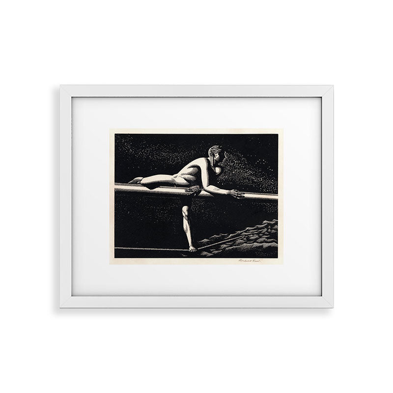"Bowspirit" by Rockwell Kent (1930) Framed Art Print