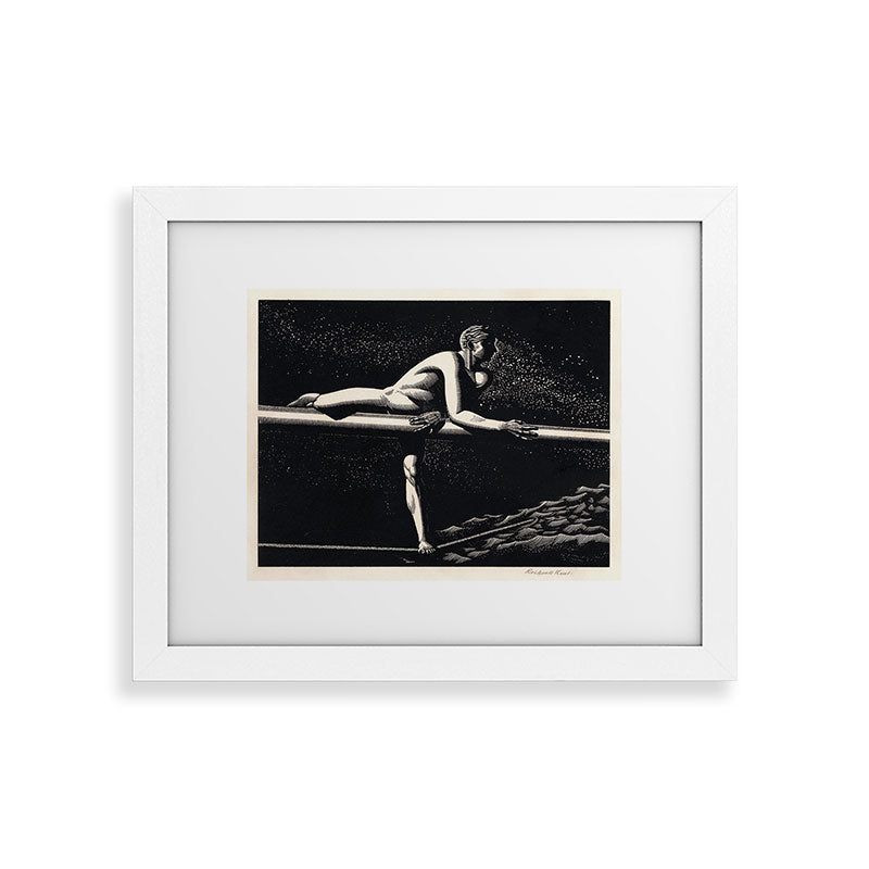 "Bowspirit" by Rockwell Kent (1930) Framed Art Print