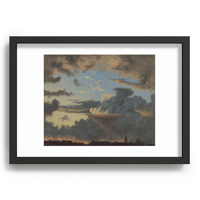"Cloud Study" by Knud Baade, 1838 Framed Art Print