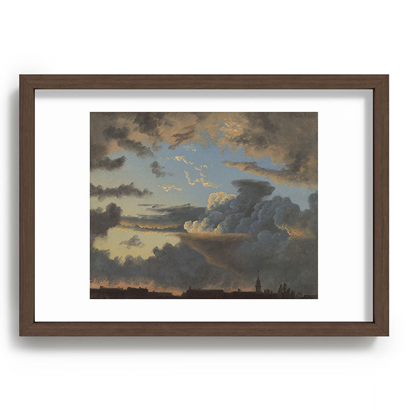 "Cloud Study" by Knud Baade, 1838 Framed Art Print