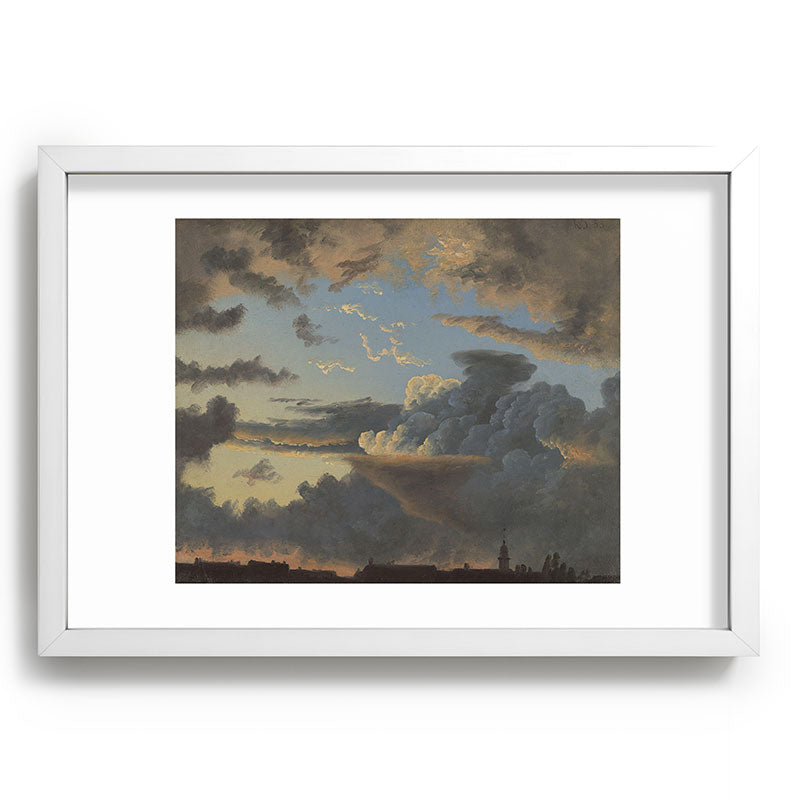 "Cloud Study" by Knud Baade, 1838 Framed Art Print