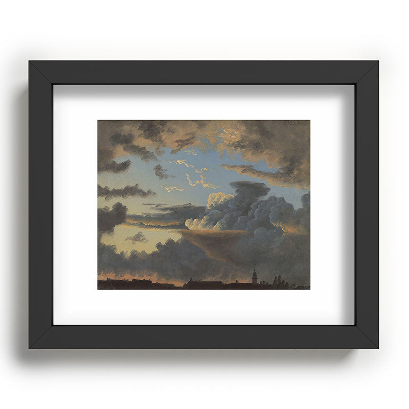 "Cloud Study" by Knud Baade, 1838 Framed Art Print