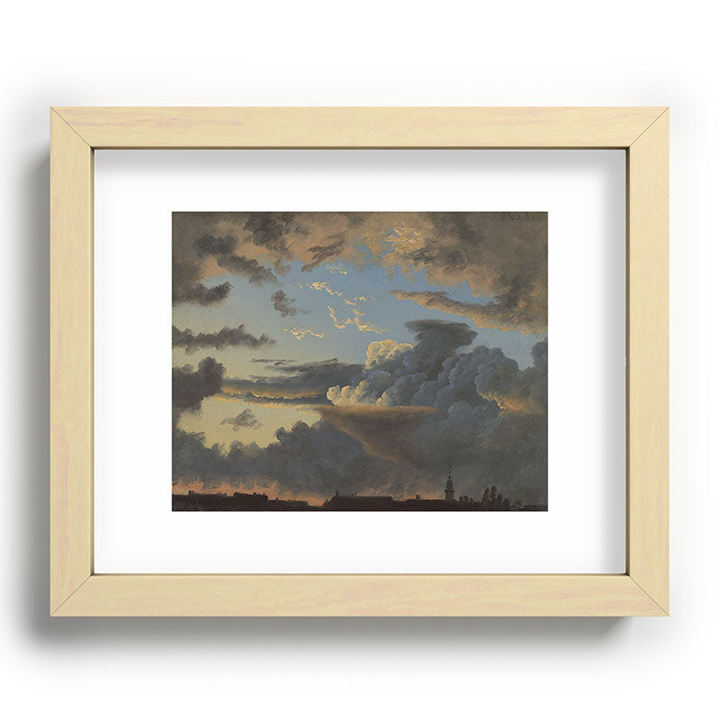 "Cloud Study" by Knud Baade, 1838 Framed Art Print