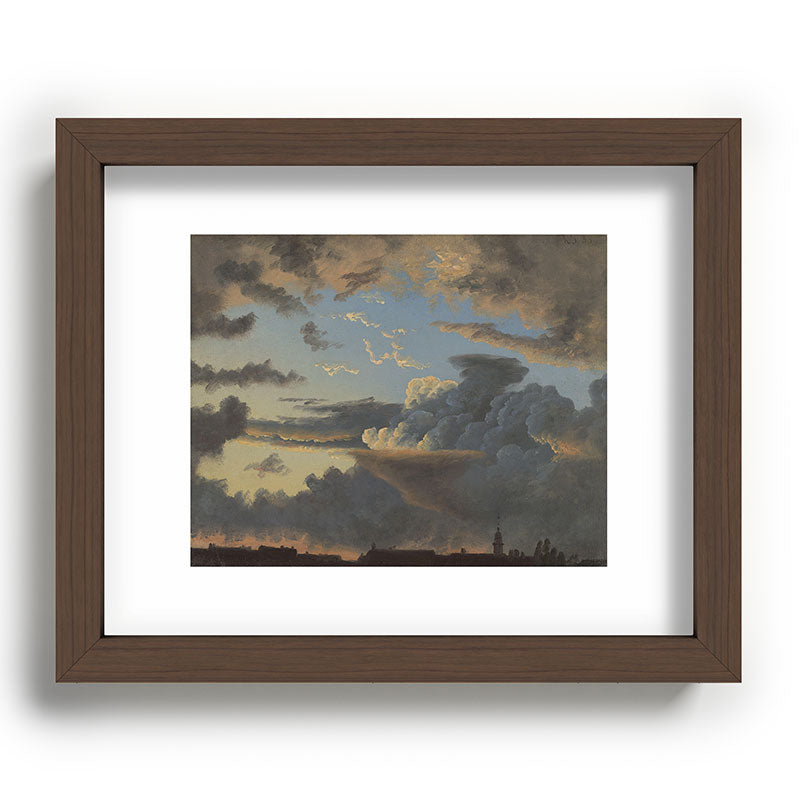 "Cloud Study" by Knud Baade, 1838 Framed Art Print