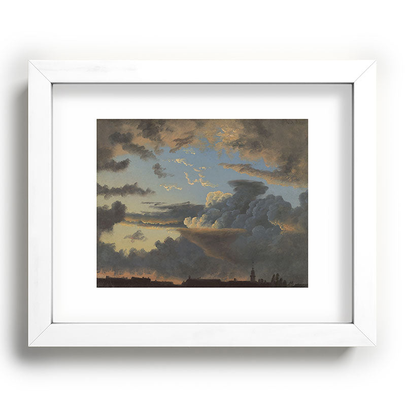 "Cloud Study" by Knud Baade, 1838 Framed Art Print