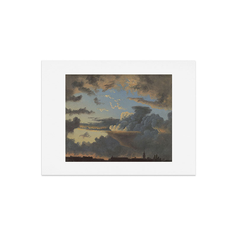 "Cloud Study" by Knud Baade, 1838 Art Print