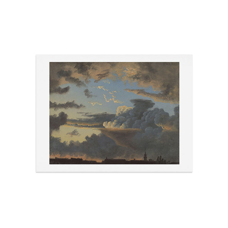 "Cloud Study" by Knud Baade, 1838 Art Print