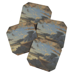 "Cloud Study" by Knud Baade, 1838 Coaster